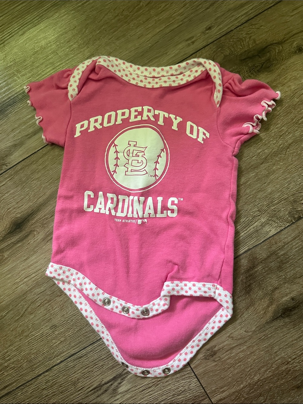 Genuine Merchandise Pink St. Louis Cardinals Baby Bodysuit